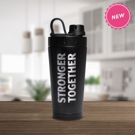 Imagen de Shaker métalico Negro Stronger Together
