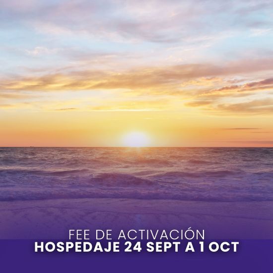 Imagen de Fee de Activación Hospedaje 24 sept a 1 oct