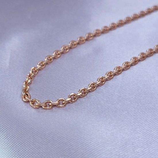 Imagen de Cadena Tejido Volga en Oro Dorado Talla 4502