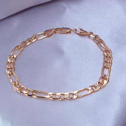 Imagen de Pulsera Tejido Cartier o Fígaro Oro Dorado  1905
