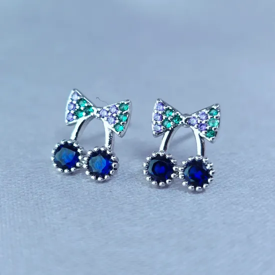 Imagen de Broquel Moño Regalo Azul y Multicolor