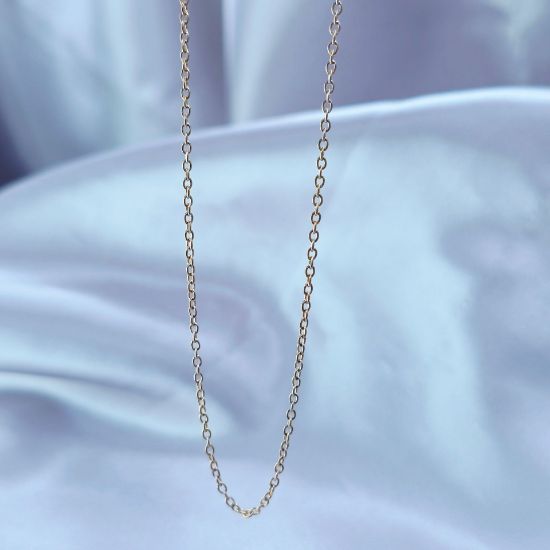 Imagen de Cadena Tejido Aros Oro Dorado Talla 5001