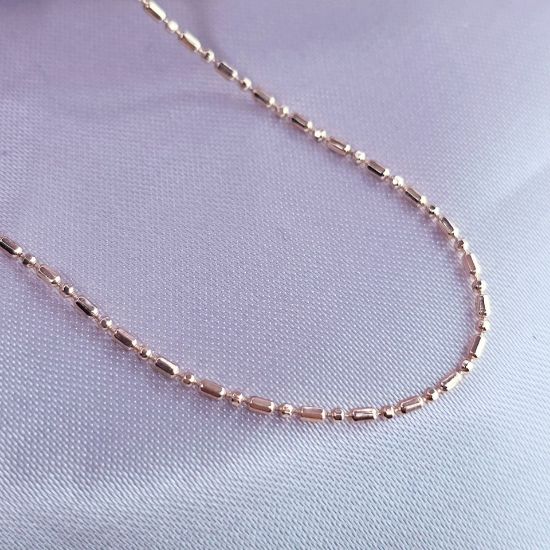 Imagen de Cadena Tejido Punto y Coma Oro Dorado Talla 4001