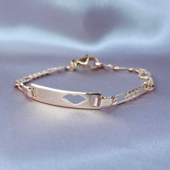 Imagen de Pulsera Esclava Cartier Kids Liso Oro Dorado Talla 1703