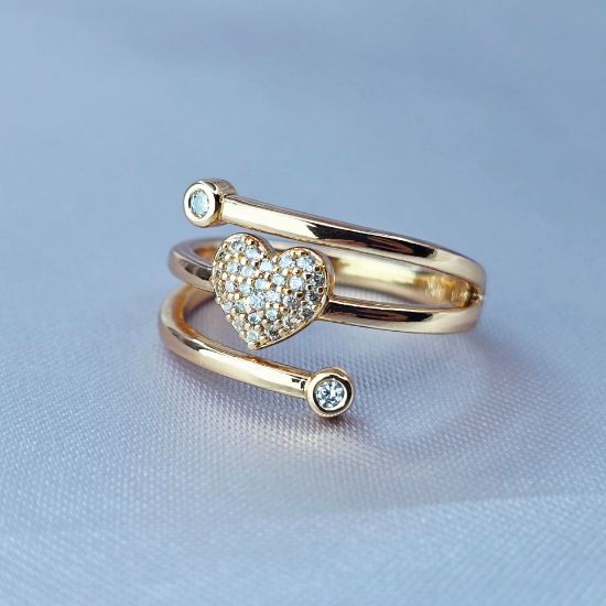 Imagen de Anillo Corazón y Espiral
