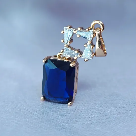 Imagen de Dije Bello Diseño Azul