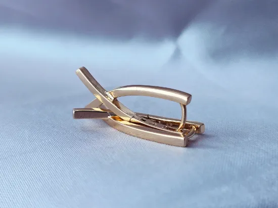 Imagen de Arracada Equis Perfecta de Oro