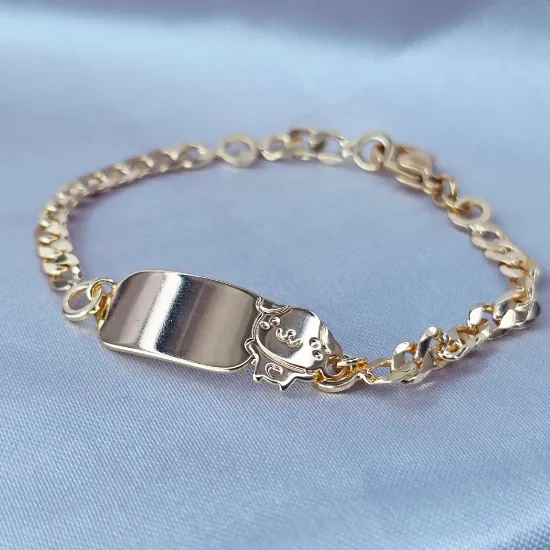 Imagen de Pulsera Esclava Kids Mascota de Oro Talla 1404