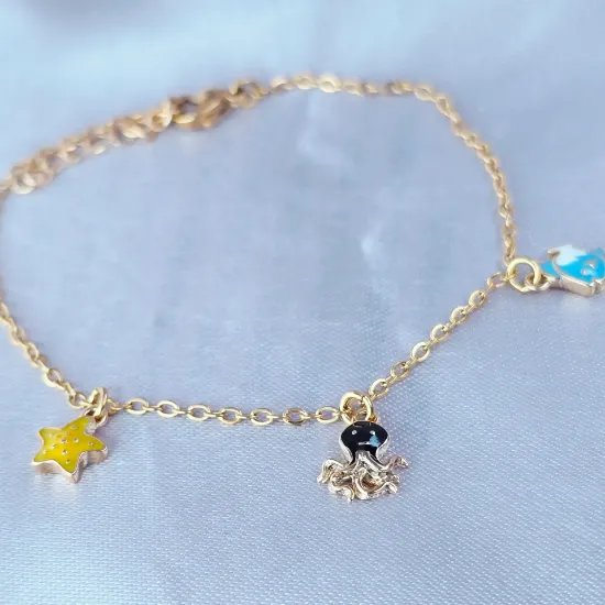 Imagen de Pulsera Estrella Pez y Pulpo Talla 1811