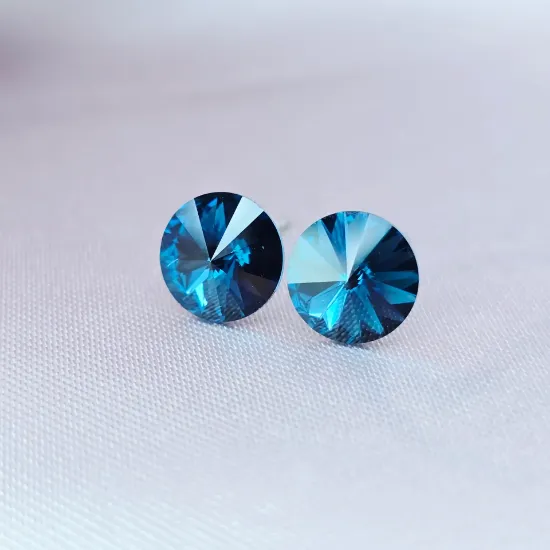 Imagen de Broquel Swarovski Luneta Azul Intenso