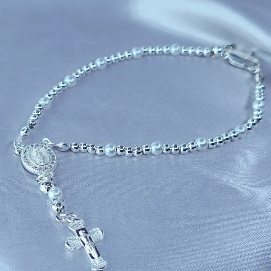 Imagen de Pulsera Decenario Las Perlas de Guadalupe Talla 204