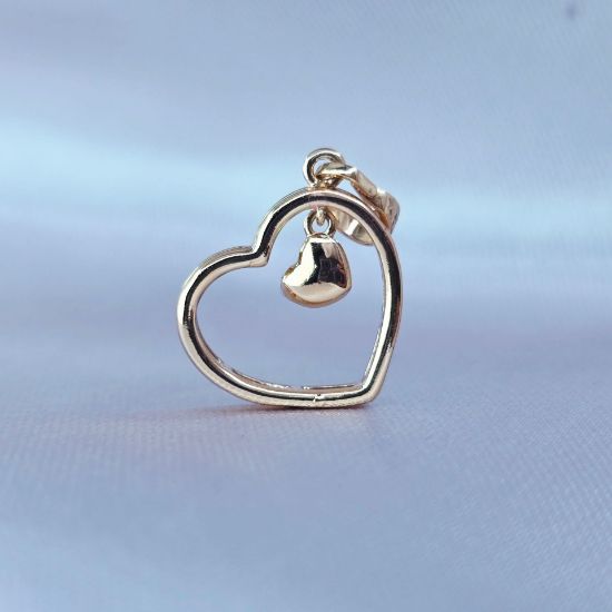 Imagen de Dije Dos Corazones con Cariño