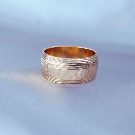 Imagen de Anillo Argolla Cálida Texturizada