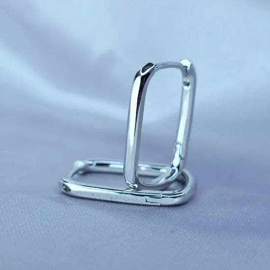 Imagen de Huggie Arte Cuadrado Oro Blanco