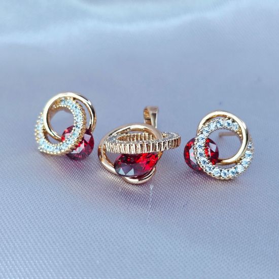Imagen de Juego Aros Exquisitos y Cristal Rojo