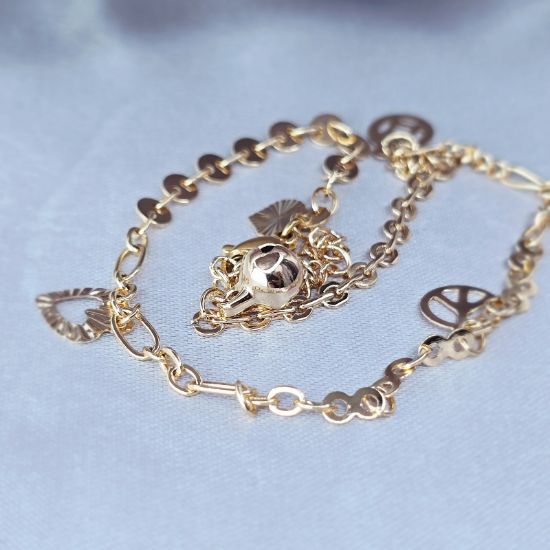 Imagen de Pulsera Tobillera Amor y Paz
