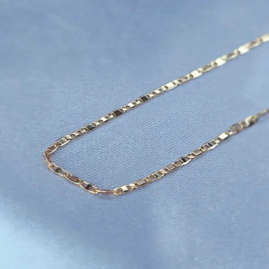 Imagen de Cadena Tejido Gucci Dos Centros Oro Dorado Talla 4001
