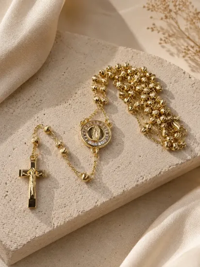 Imagen de Collar Rosario Fe de Guadalupe Talla 5103
