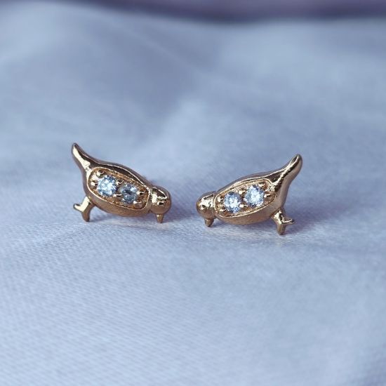 Picture of Gold Bird Stud Earring