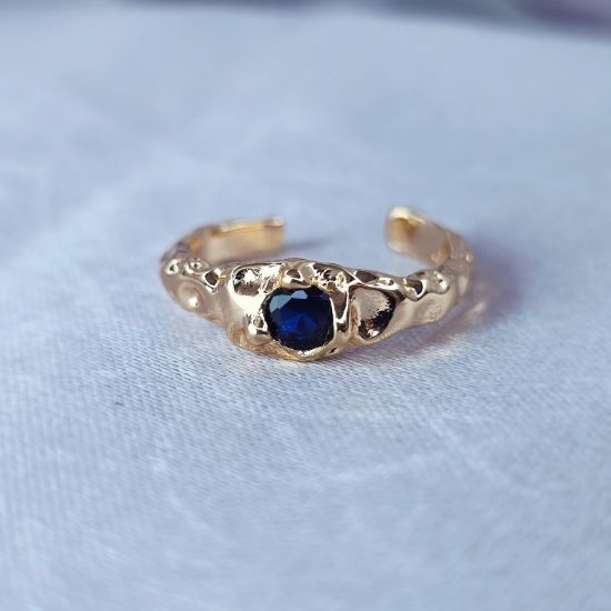 Imagen de Anillo Semiabierto Punto Azul