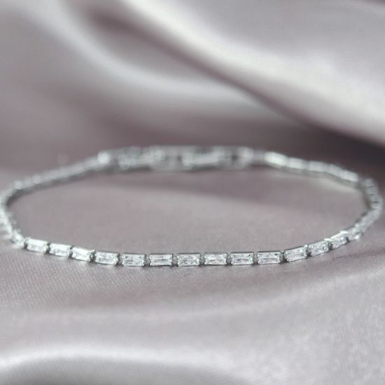 Imagen de Pulsera Rectángulos de Cristal  1701