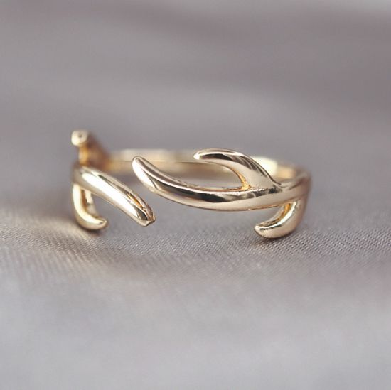 Imagen de Anillo Ramas de Oro  7