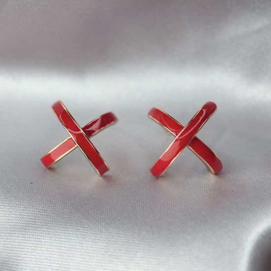 Imagen de Arete Glamour Rojo