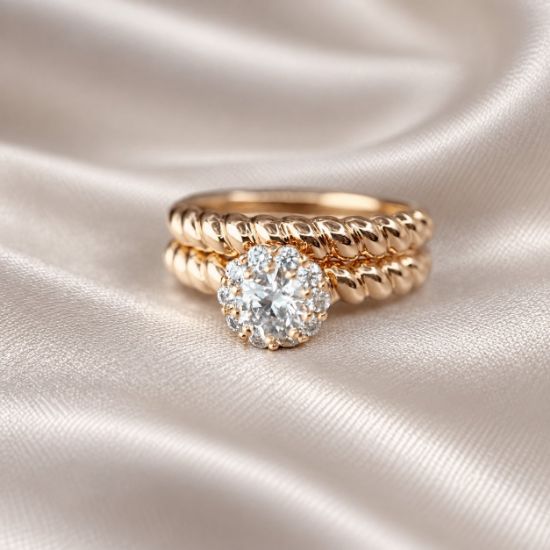 Imagen de Anillo Alianza Flor Eterna